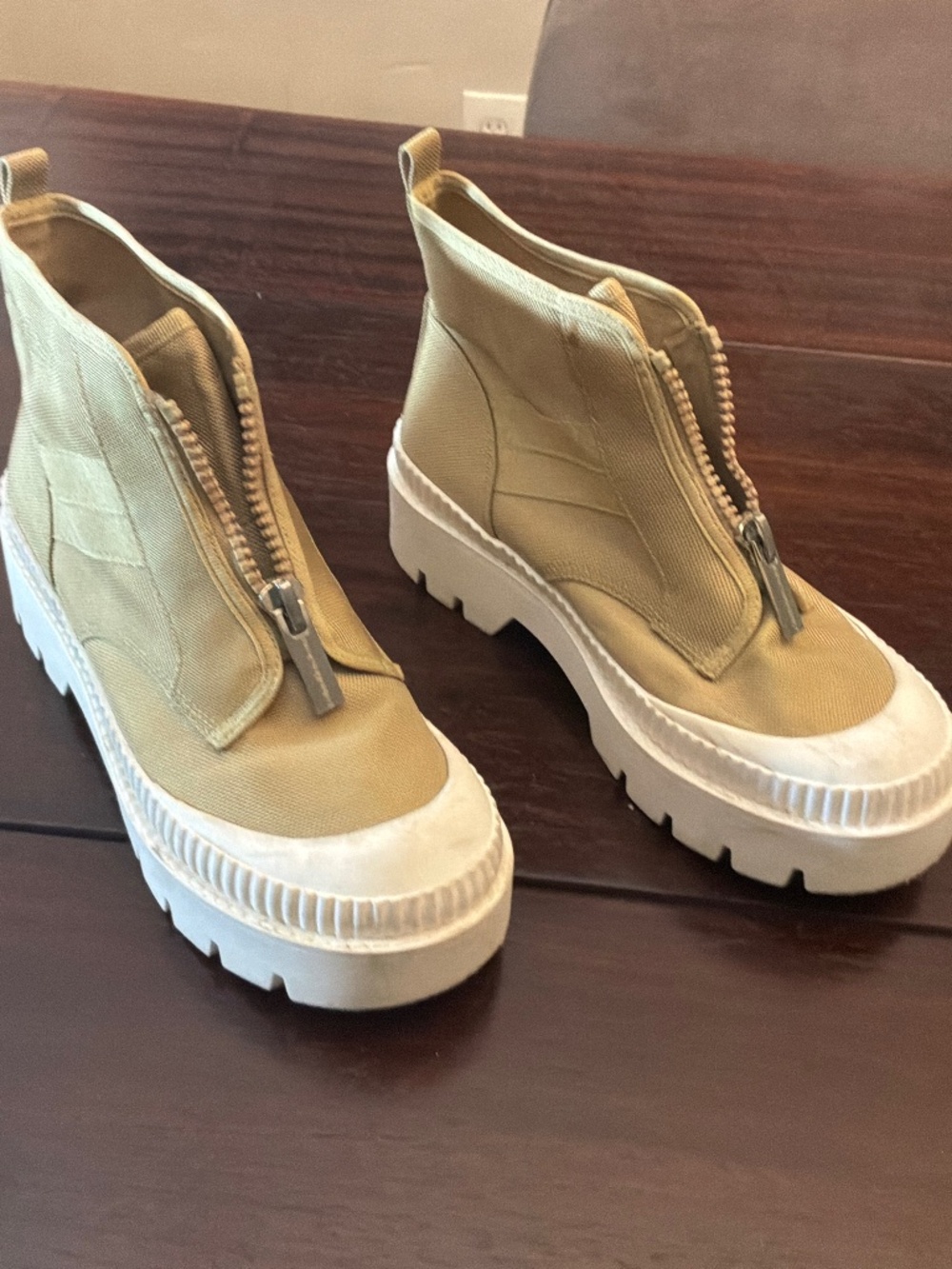 Calvin Klein tan boots